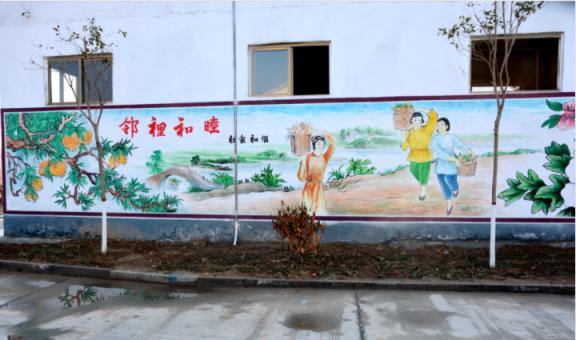 嘉禾乡镇文化墙 乡风文明焕发新活力
